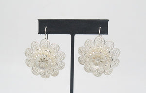 Par de aros flor Gardenia