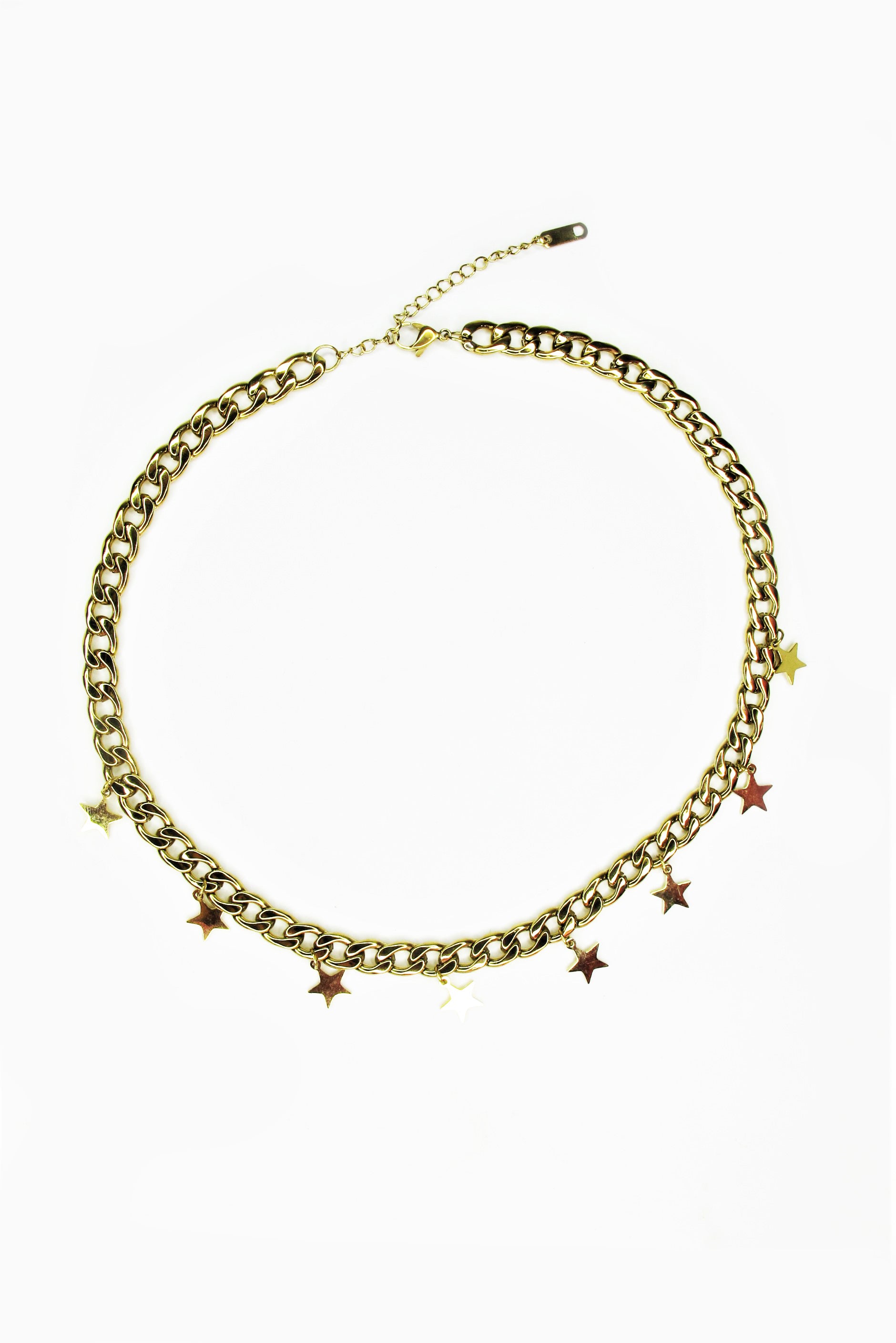 CADENA STAR CHOKER DORADO STAINLESS STEEL