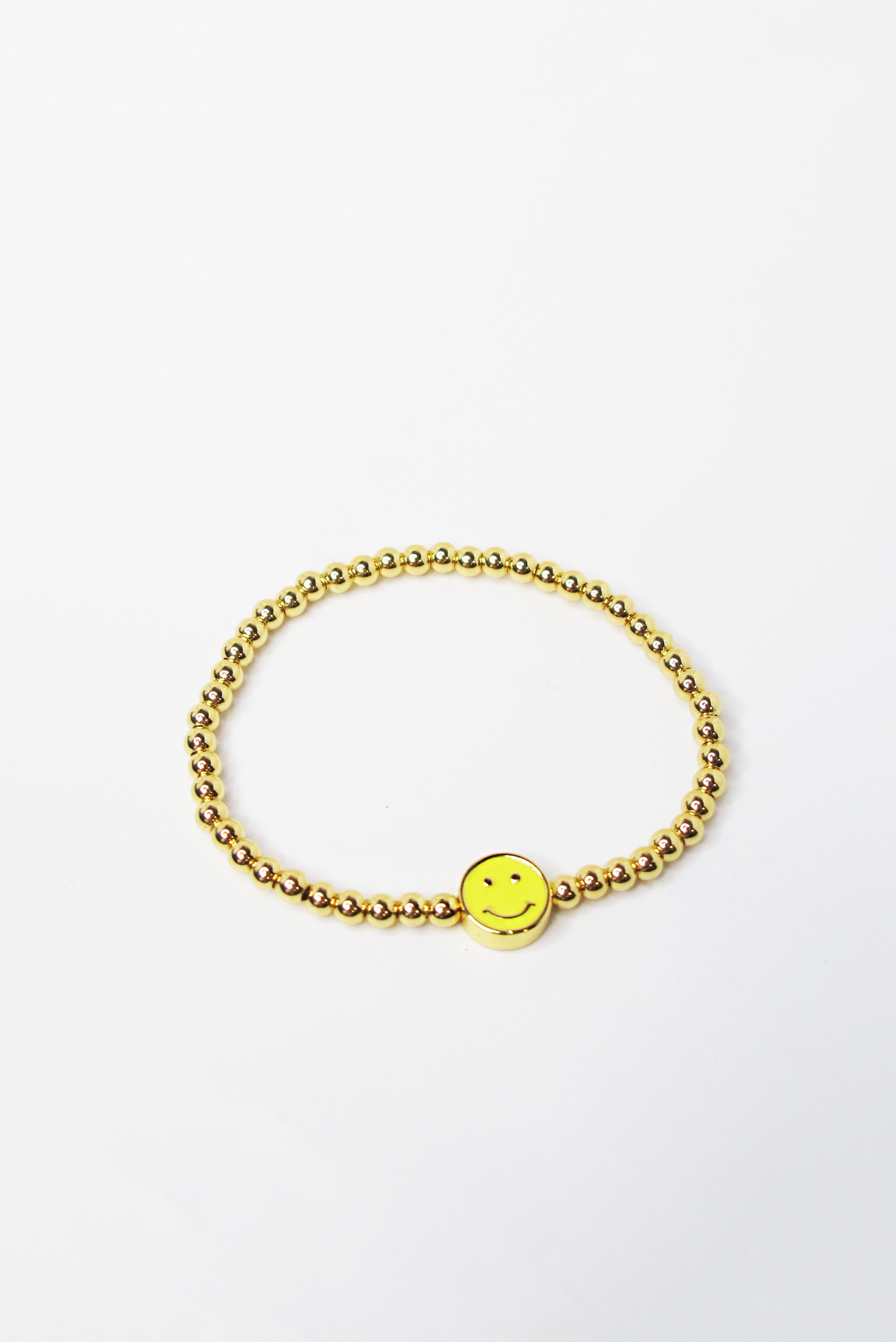 PULSERA BRASS DORADA HAPPY FACE