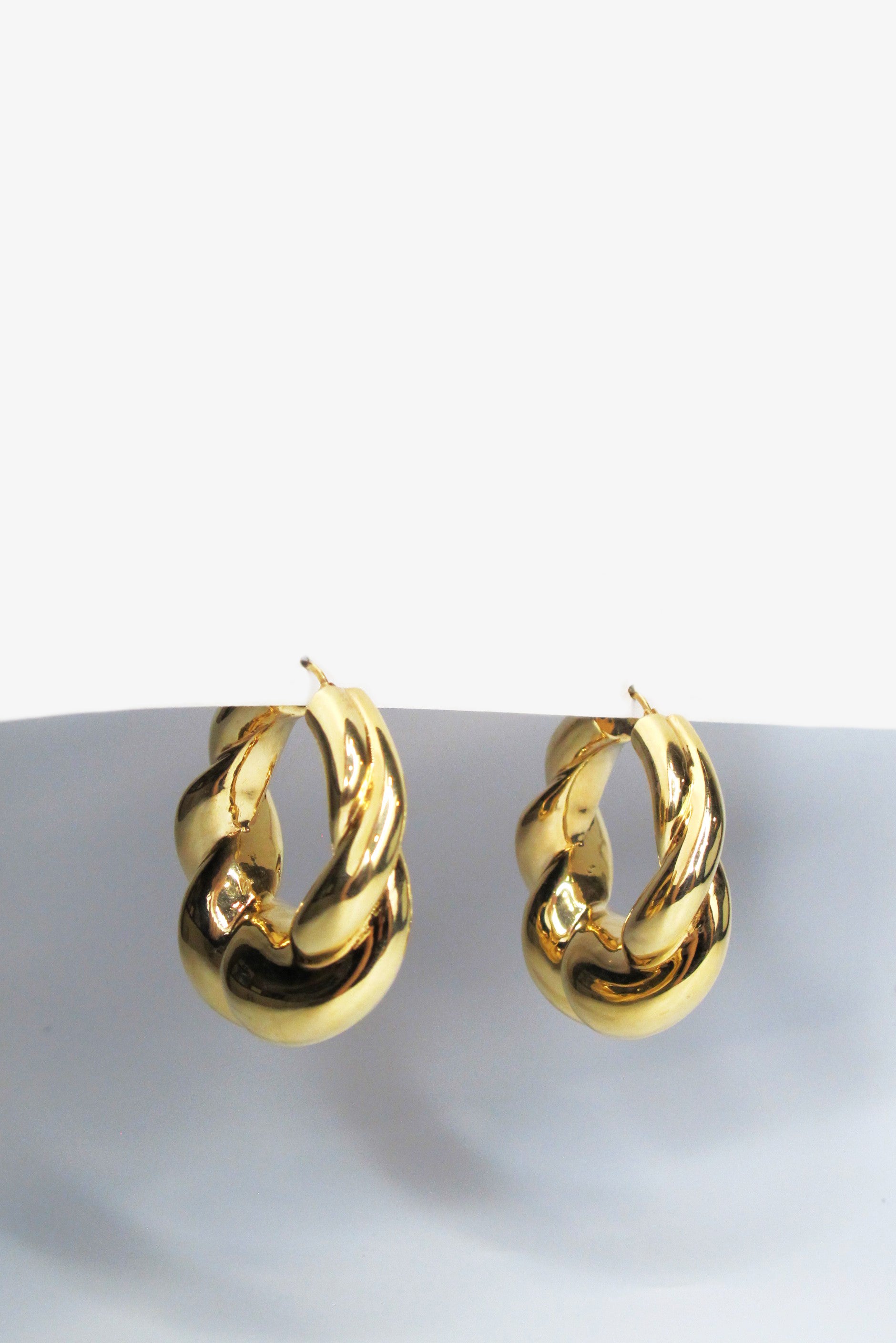 PAR DE AROS ARGOLLAS ORO AMARILLO 14K