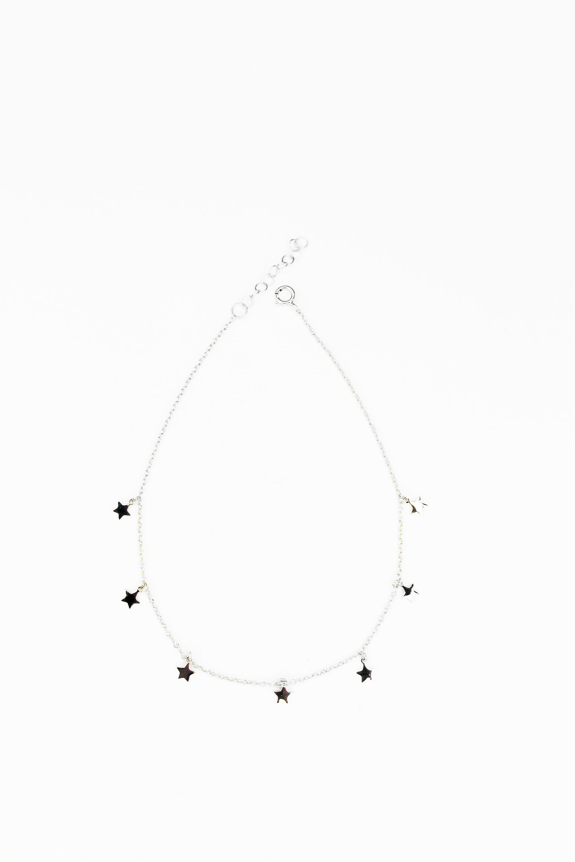 PULSERA DE PLATA HANGING STARS