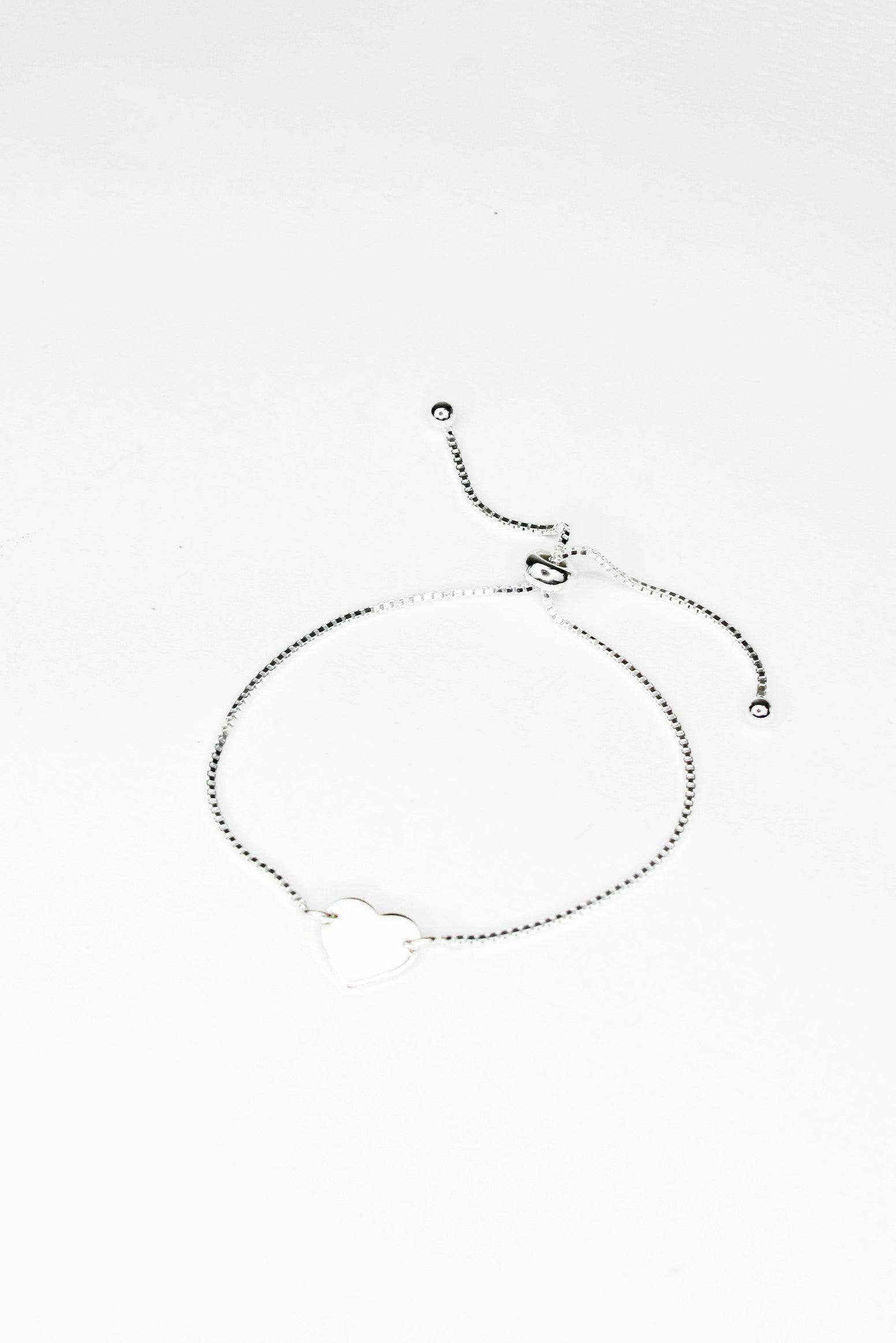 PULSERA DE PLATA C/ DIJE DE CORAZON